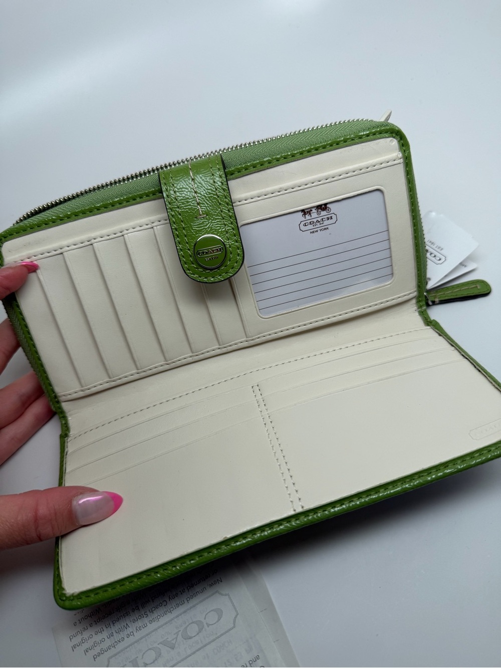 Y2K Coach Blue and Green Wallet - Picture 5 of 6